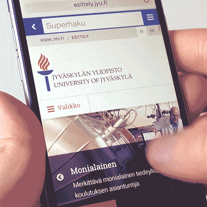 Jyu - Mobiili navigaatio (gif)